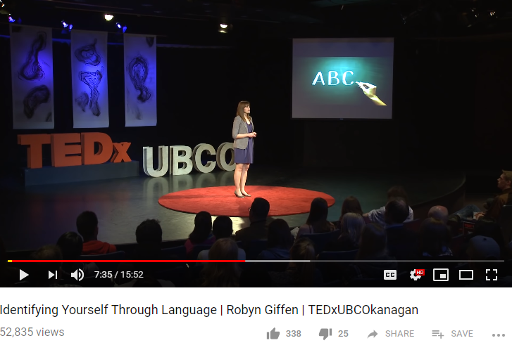 TED talk- Robyn Giffen