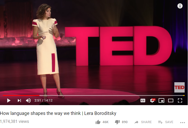 TED talks- Lera Boroditsky