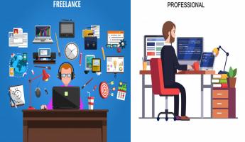 freelancer and professional