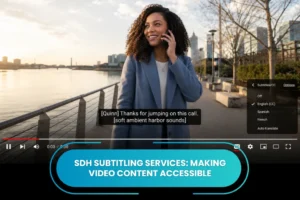 SDH Subtitling Services: Making Video Content Accessible for Deaf & Hard of Hearing Audiences
